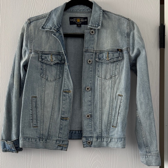 Lucky Brand Jackets & Blazers - Lucky Brand Faded Light Blue Denim Jacket